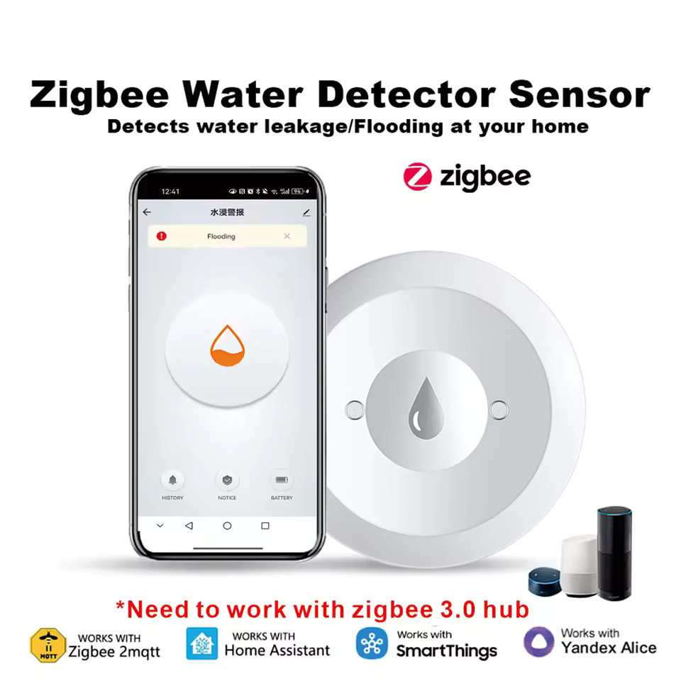 Kitchen Appliances Video - Zigbee 물 센서 침수 누수 감지기