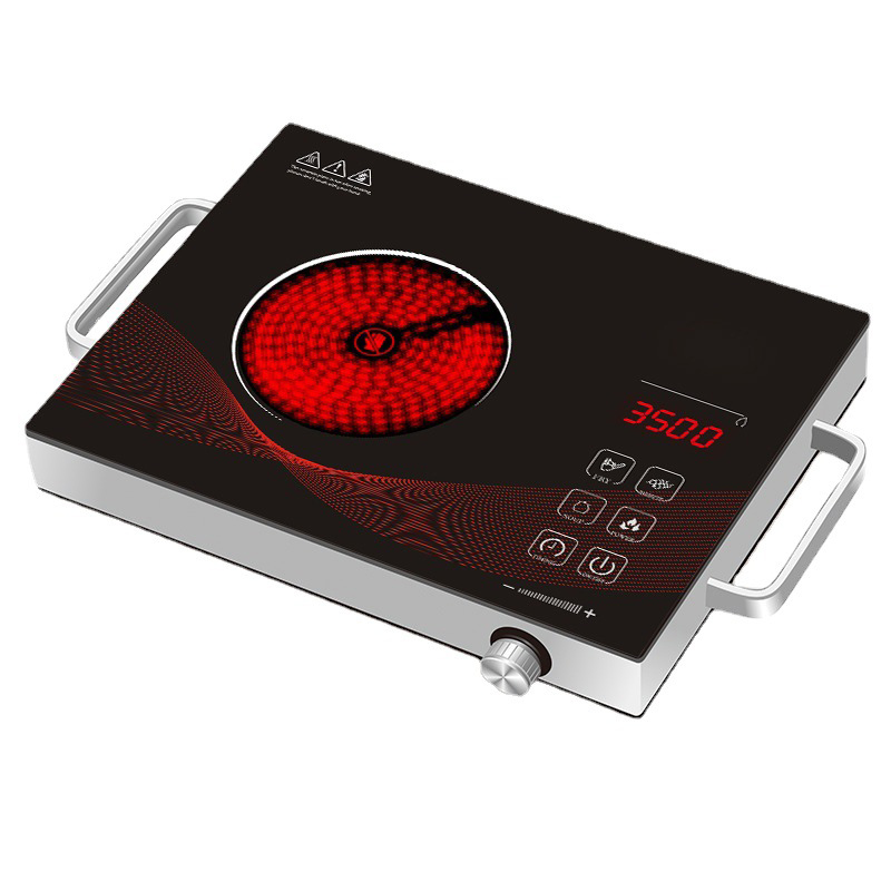 Induction Cooktop Portable - 가정용 3500W 고출력 세라믹 쿠커, 블랙