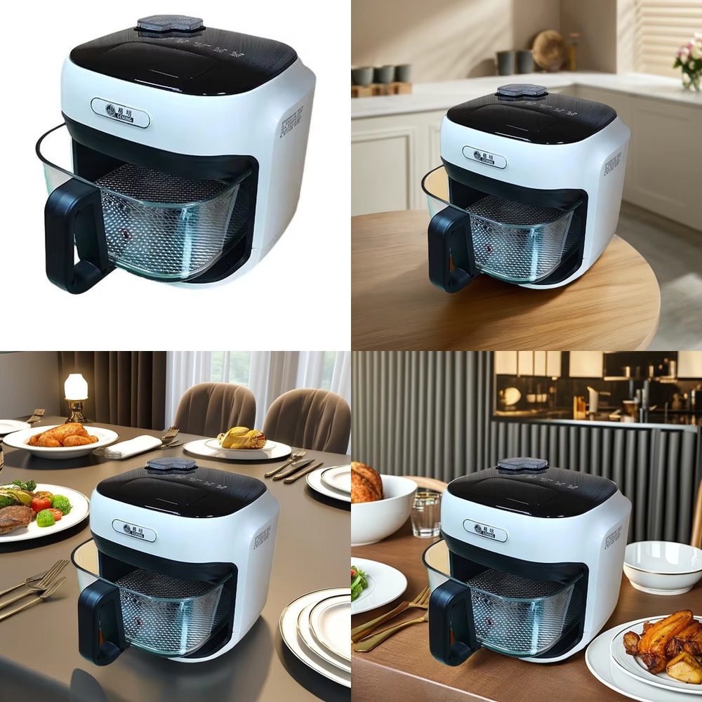 Air Fryer - 실버 크레스트 8L 플라스틱 오일프리 전기