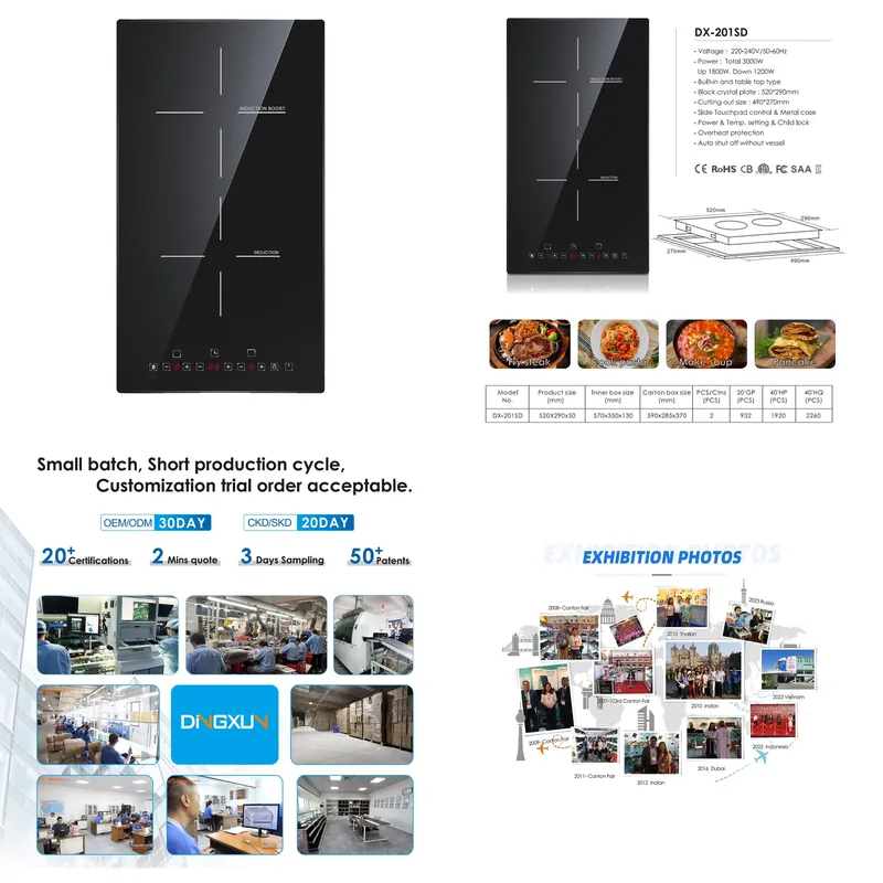 Induction Cooker - 고효율 2구 전기 인덕션 쿡탑 공장가