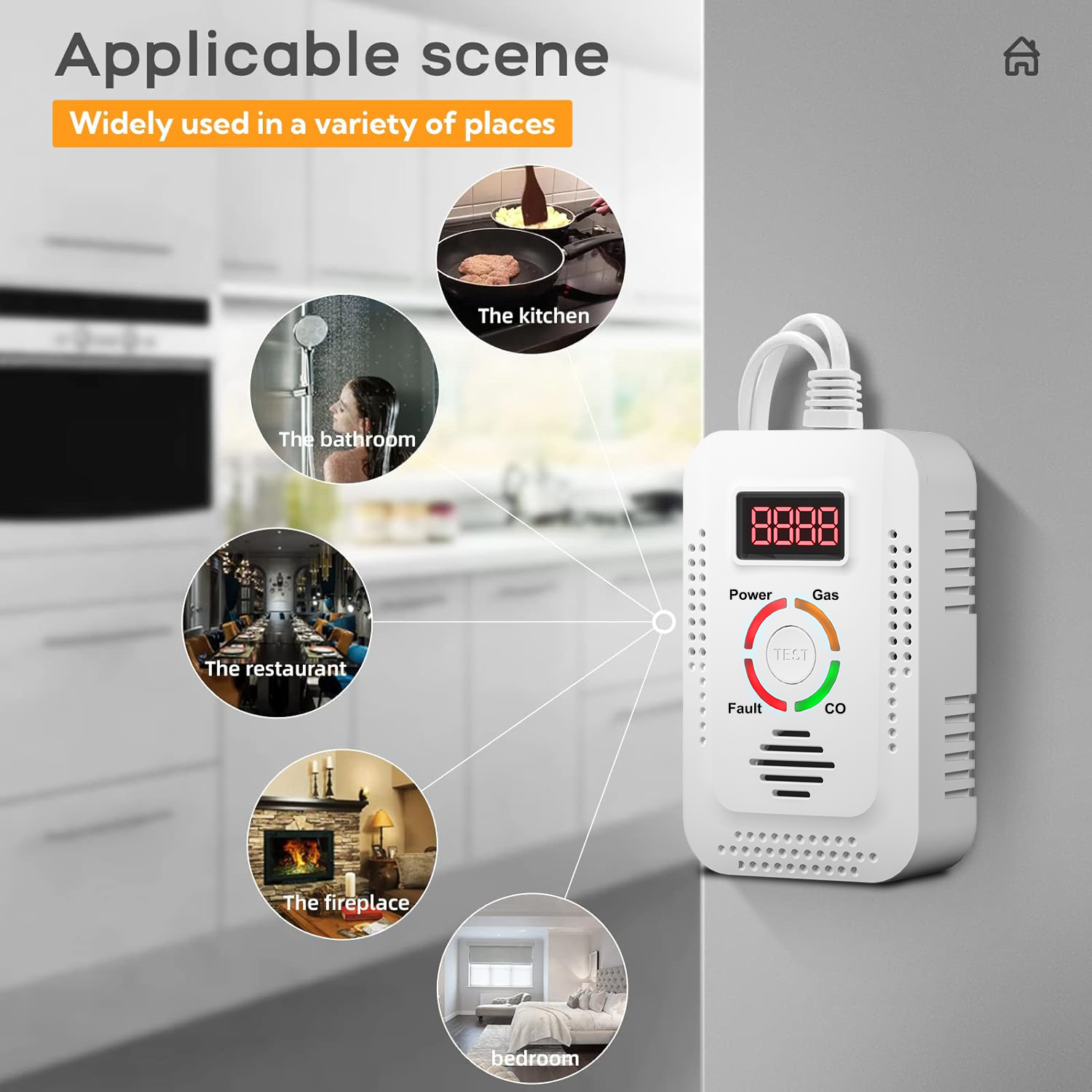 일산화탄소 CO 및 천연가스 감지기, 주방용 가연성 가 - Kitchen Appliances Video 리뷰 및 가격