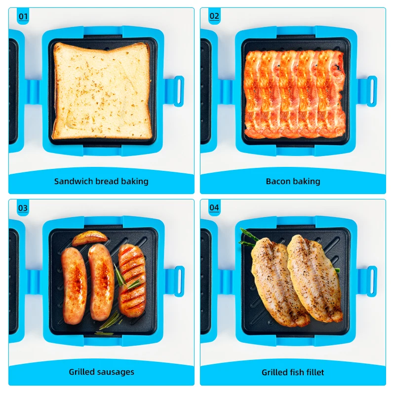 3팩 식품 등급 샌드위치 토스터, 버터 나이프 및 오일 - Toaster 리뷰 및 가격