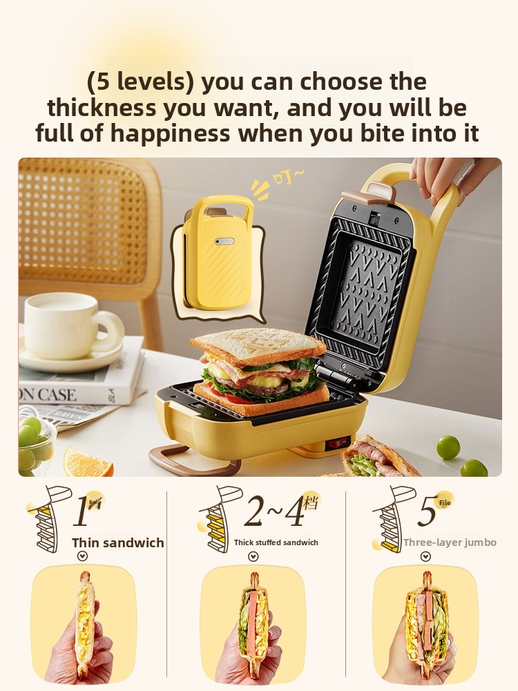 가정용 두꺼운 핫프레스 샌드위치 메이커 다기능 와플 아 - Toaster 리뷰 및 가격
