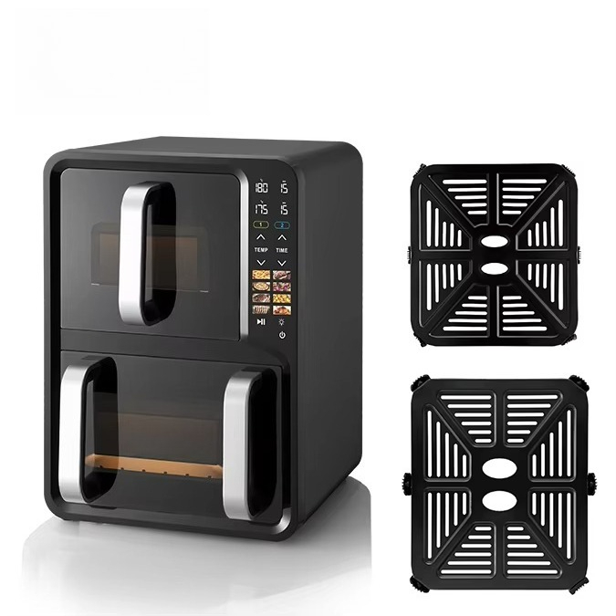 12L 용량의 듀얼 챔버 에어프라이어, 테프론 코팅,  - Air Fryer 리뷰 및 가격