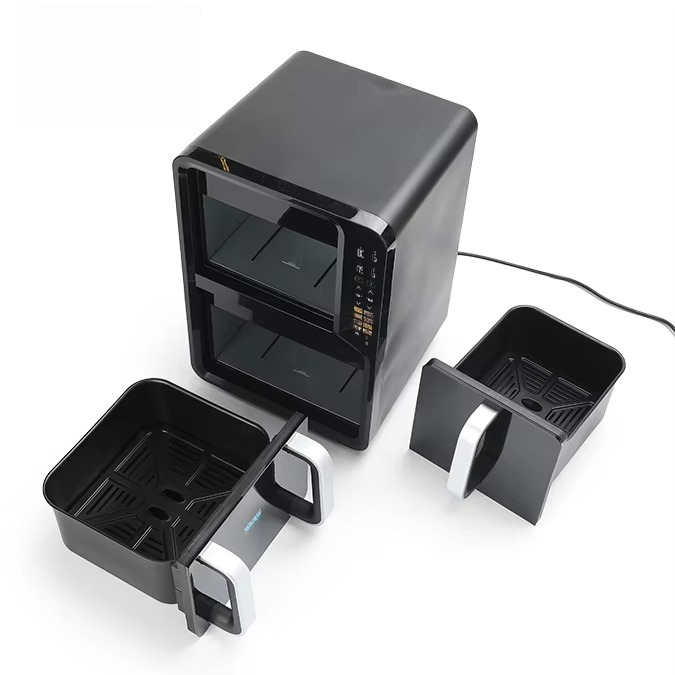 12L 용량의 듀얼 챔버 에어프라이어, 테프론 코팅,  - Air Fryer 리뷰 및 가격