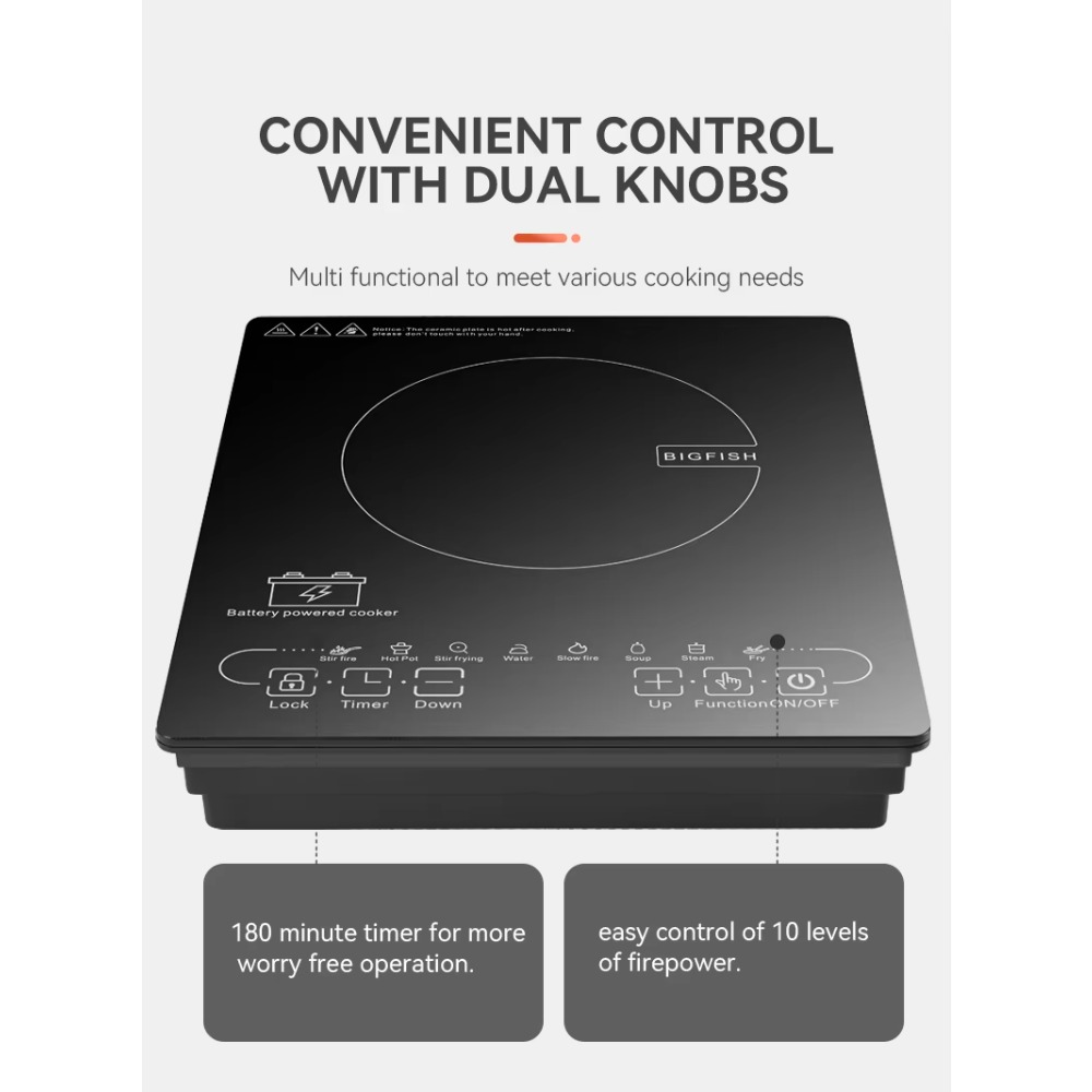 24V/48V 태양광 DC 인덕션 쿠커 - 가정 및 야 - Induction Cooktop Portable 리뷰 및 가격