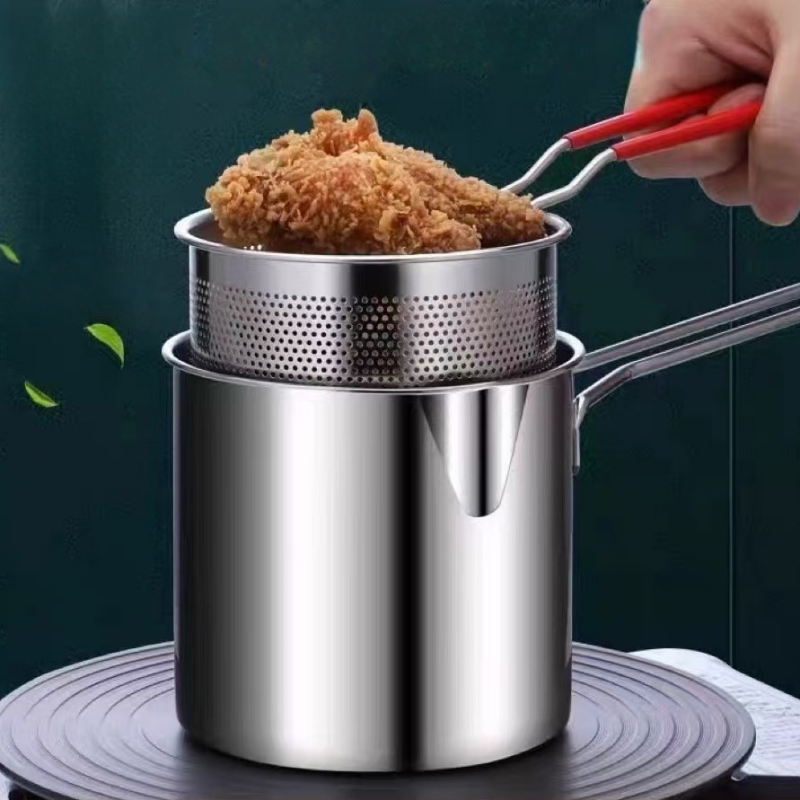 304 스테인레스 스틸 딥 프라이어 냄비 바구니 포함  - Rice Cooker 리뷰 및 가격