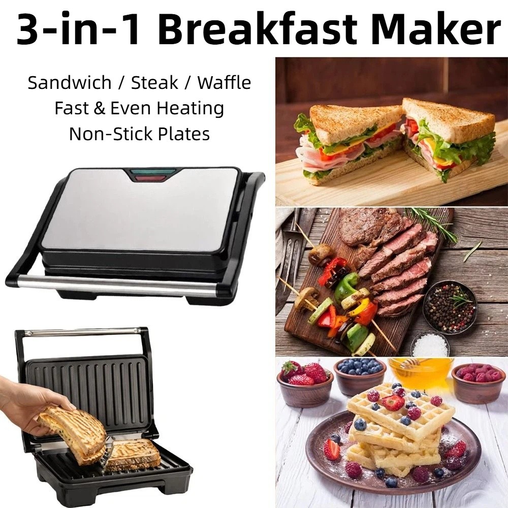 논스틱 샌드위치 토스터 다기능 편리한 아침 식사 제조기 - Toaster 리뷰 및 가격