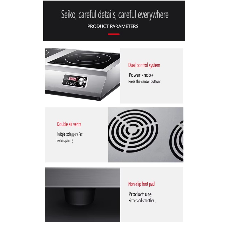 휴대용 전기 인덕션 쿠커 스테인리스 스틸 산업용 쿠커  - Induction Cooktop Portable 리뷰 및 가격