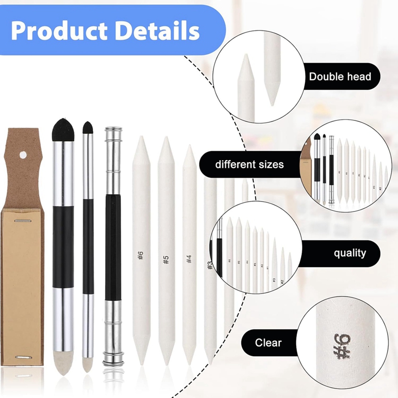 13PCS 블렌딩 스텀프, 블렌딩 스펀지 펜과 샌드페이 - Blender 리뷰 및 가격