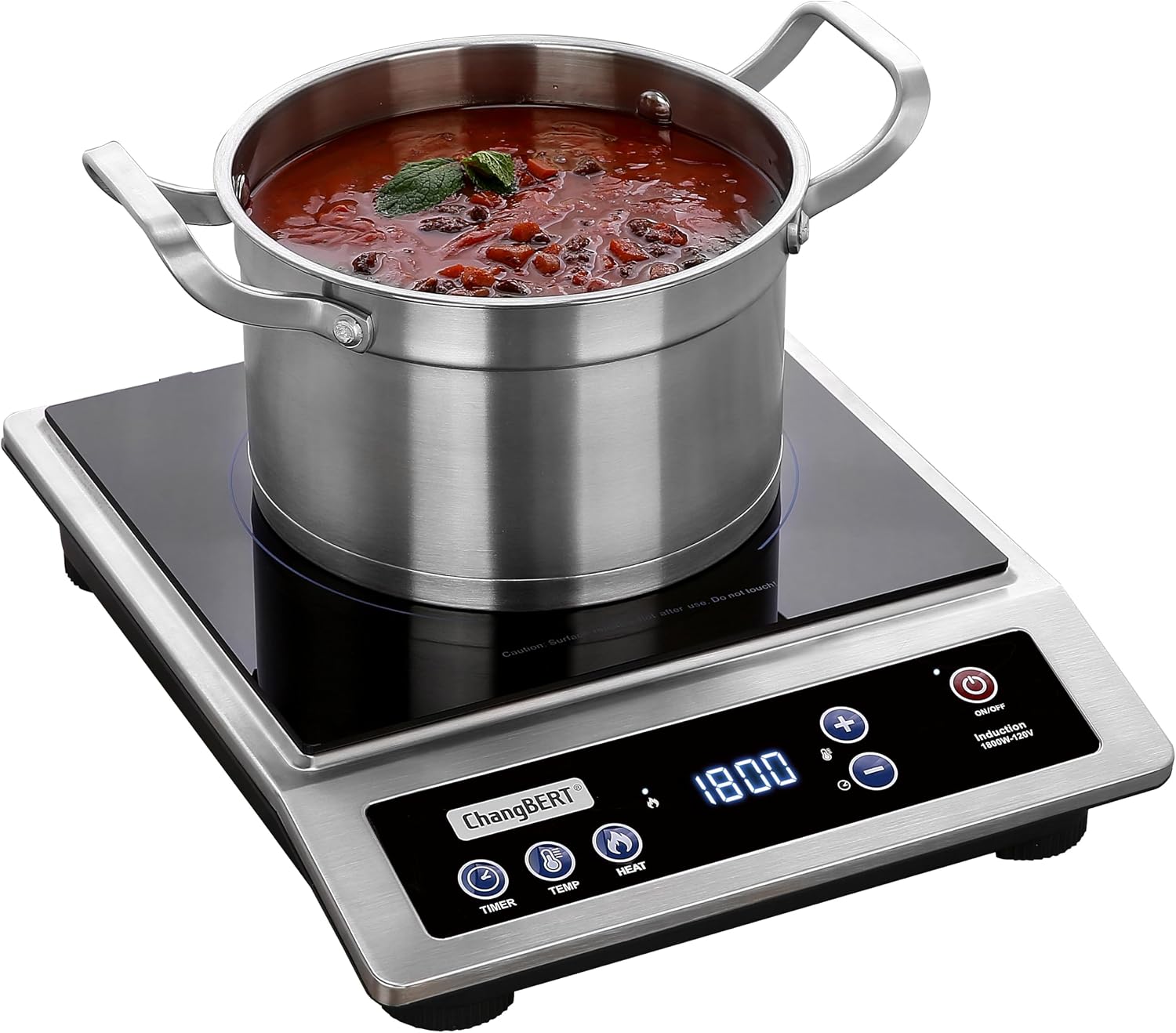 인덕션 쿡탑, 상업용 휴대용 쿠커, 대형 8인치 가열  - Induction Cooktop Portable 리뷰 및 가격