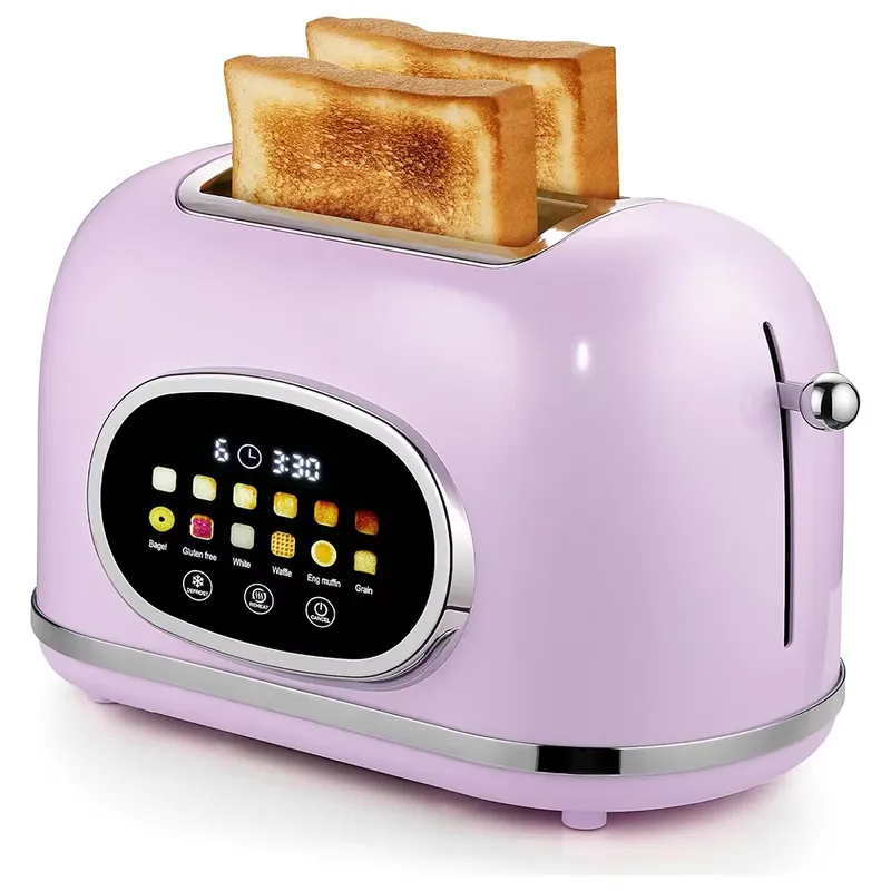 스마트 터치스크린 2슬라이스 토스터 레트로 스테인리스  - Toaster 리뷰 및 가격