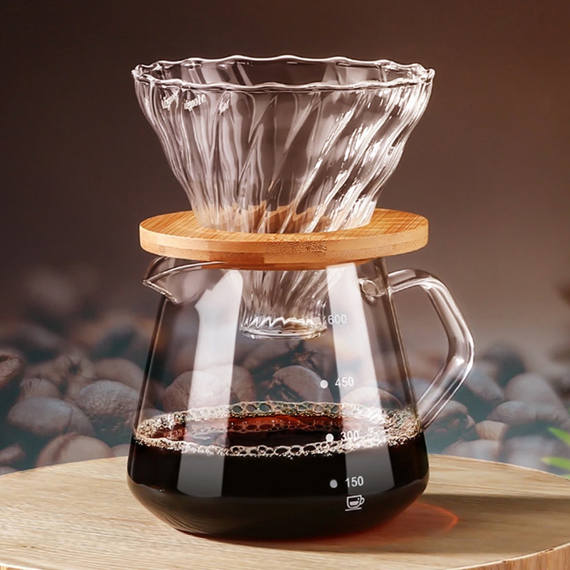 나무 스탠드가 있는 커피 필터 컵 600ml 커피 머신 - Coffee Maker 리뷰 및 가격