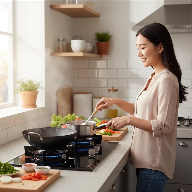블랙 강화유리 패널 2구 빌트인 가스 쿡탑 주방 조리기 - Kitchen Appliances In 리뷰 및 가격